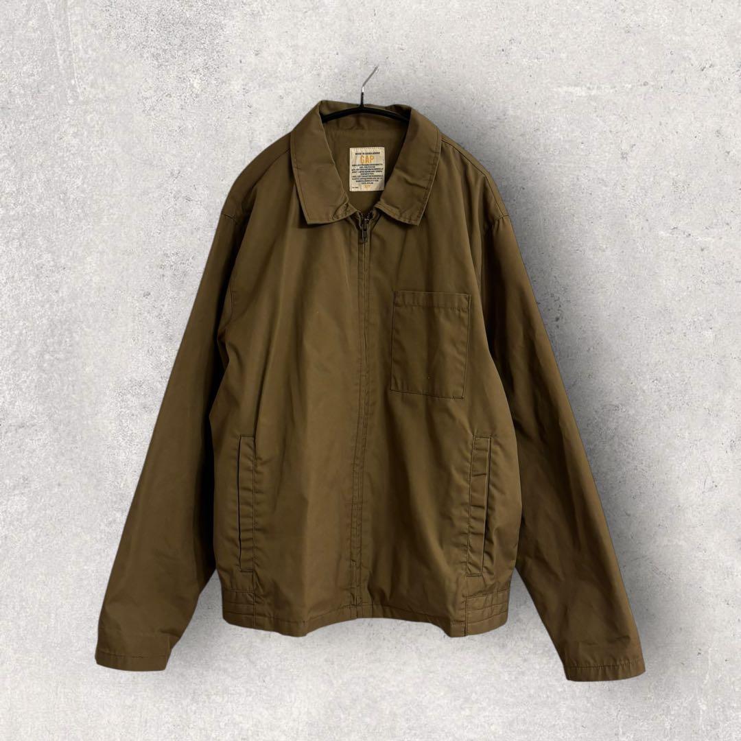 00s オールド ギャップ ジップアップ ブルゾン ジャケット ブラウン S