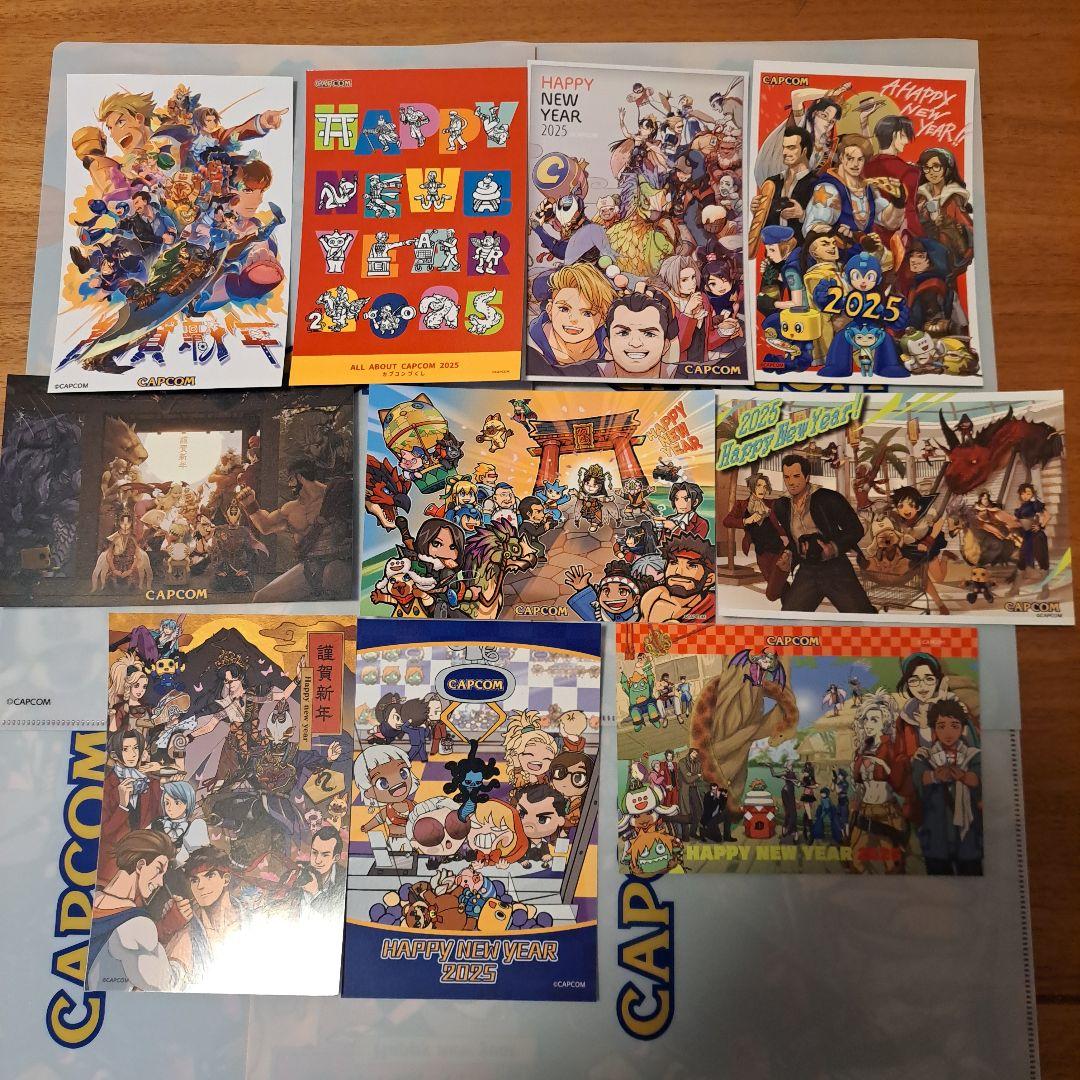 カプコン CAPCOM 非売品 謹賀新年 年賀状 ポストカード ノベルティ