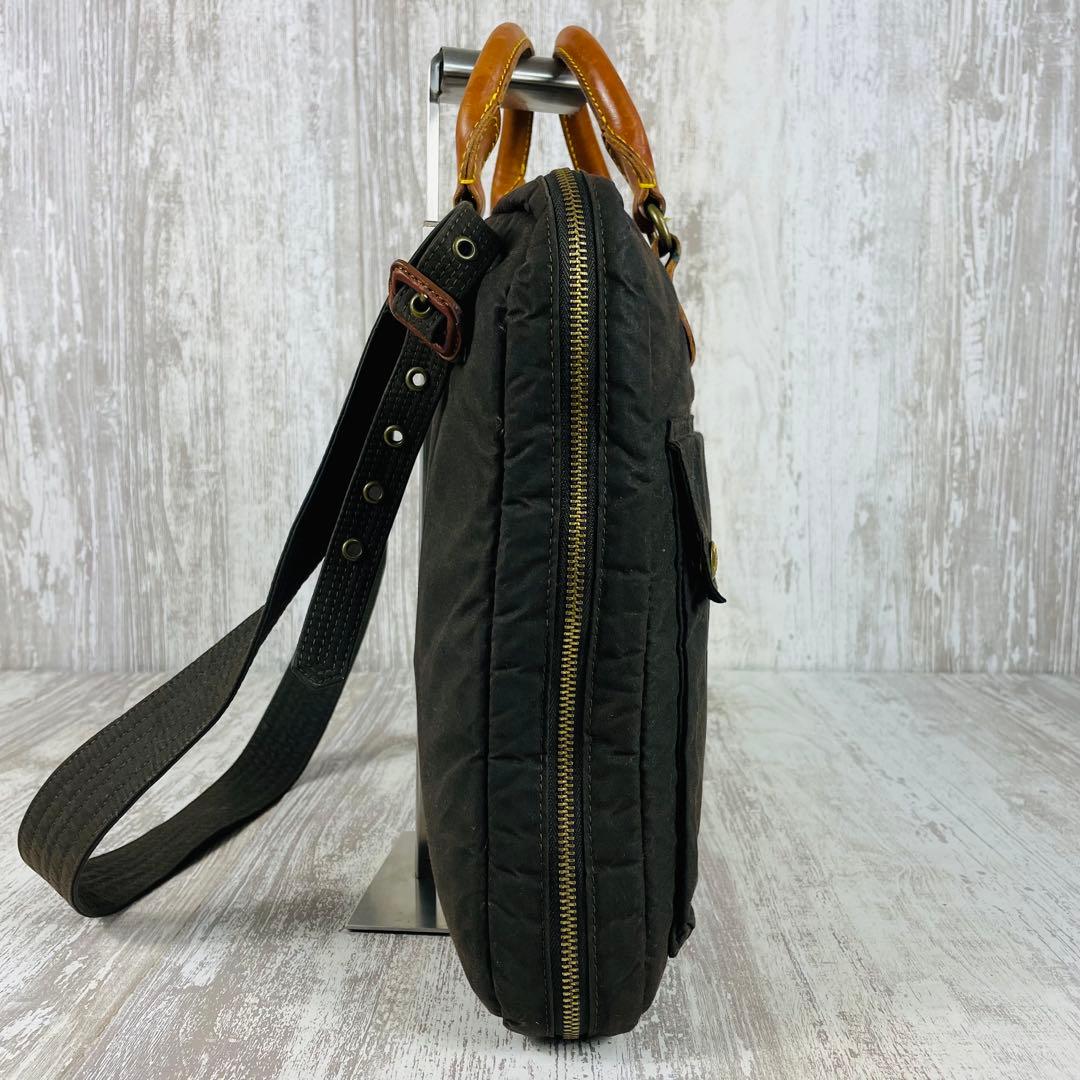 希少】RRLダブルアールエル ワックスドキャンバス ブリーフケース