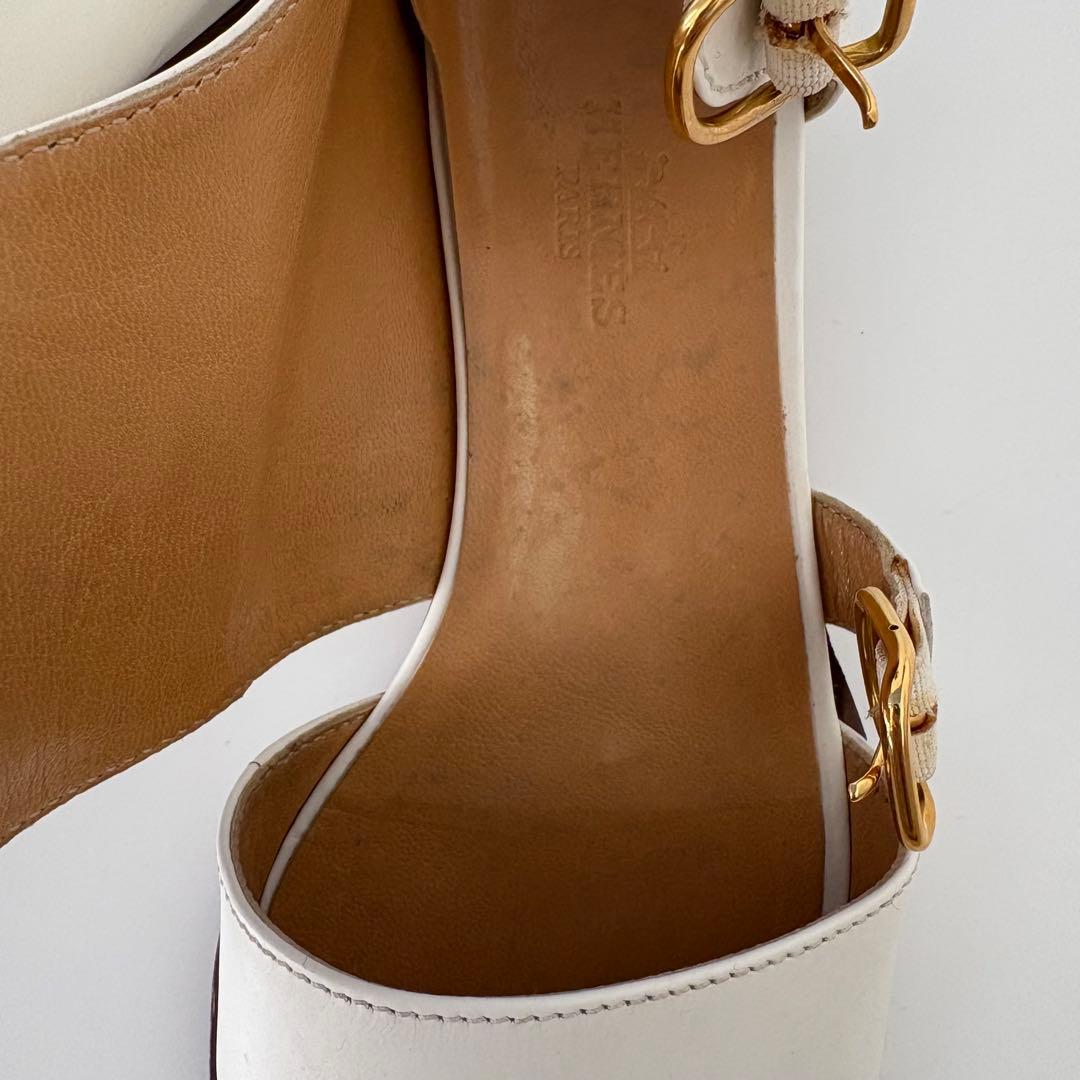 HERMES エルメス ストラップ サンダル 36 ハーフ