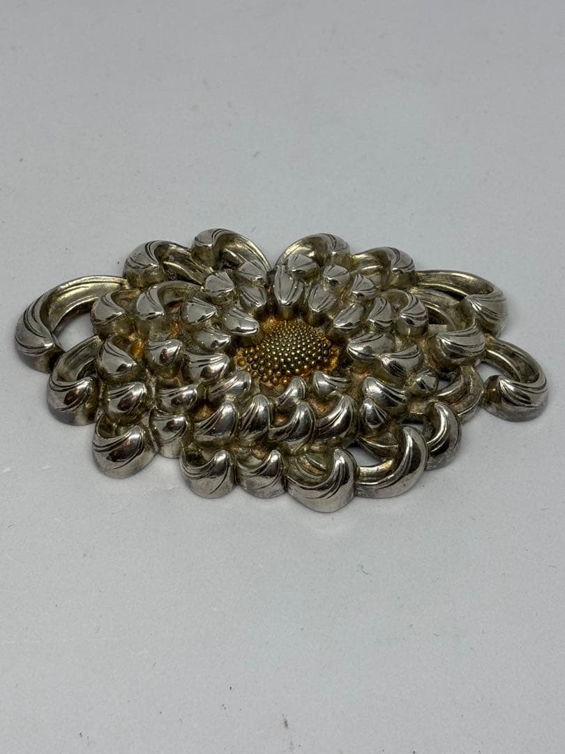 菊　彫金　金工　アンティーク　不明 菊 彫金 金工 アンティーク 不明 菊 彫金 金工 アンティーク 不明