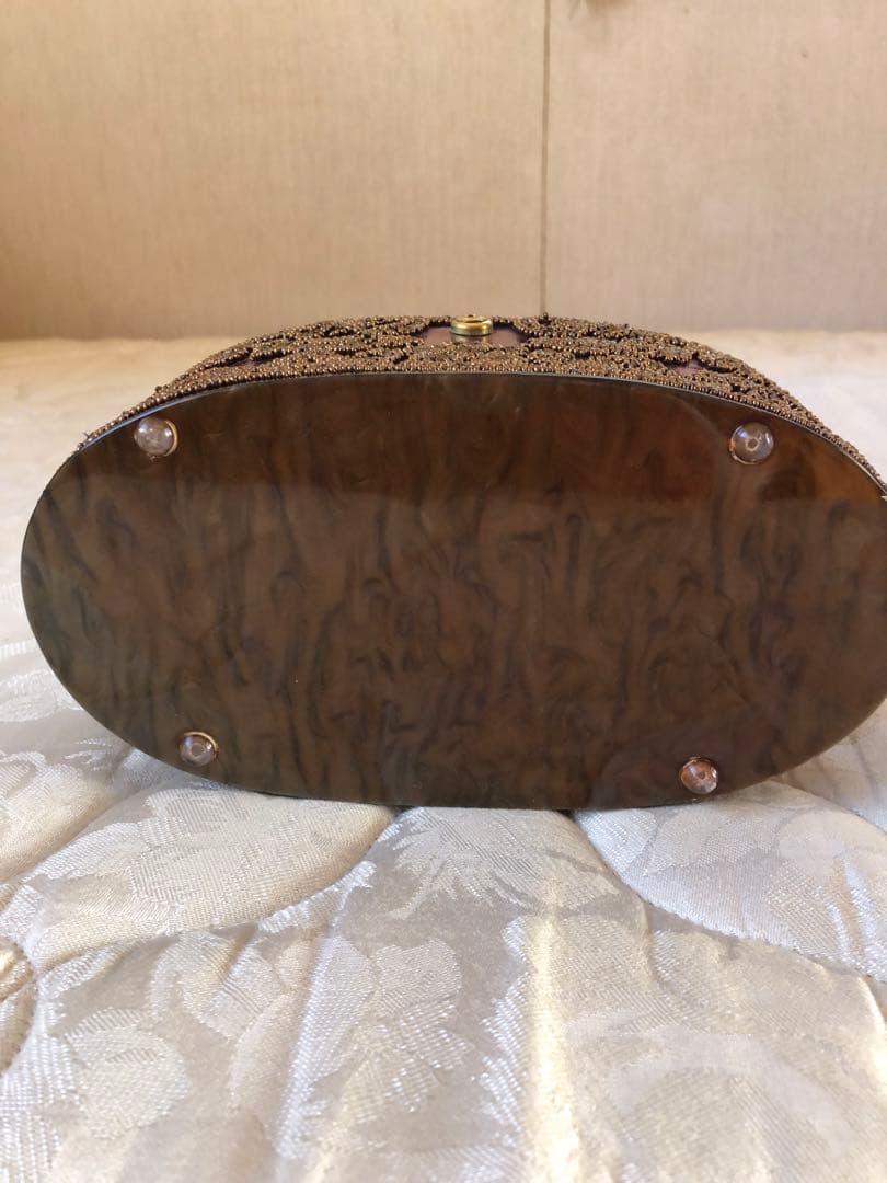 ヴィンテージ ルーサイトバッグ ビーズ - メルカリ