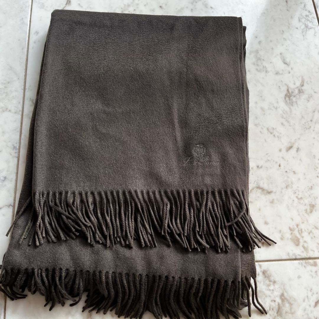 訳アリロロ ピアーナ Loro Piana ストール ウニトブランケットカシミヤ ピッコラ・ウニタ・スカーフ カシミヤ フランネル・メランジュ | ロロ