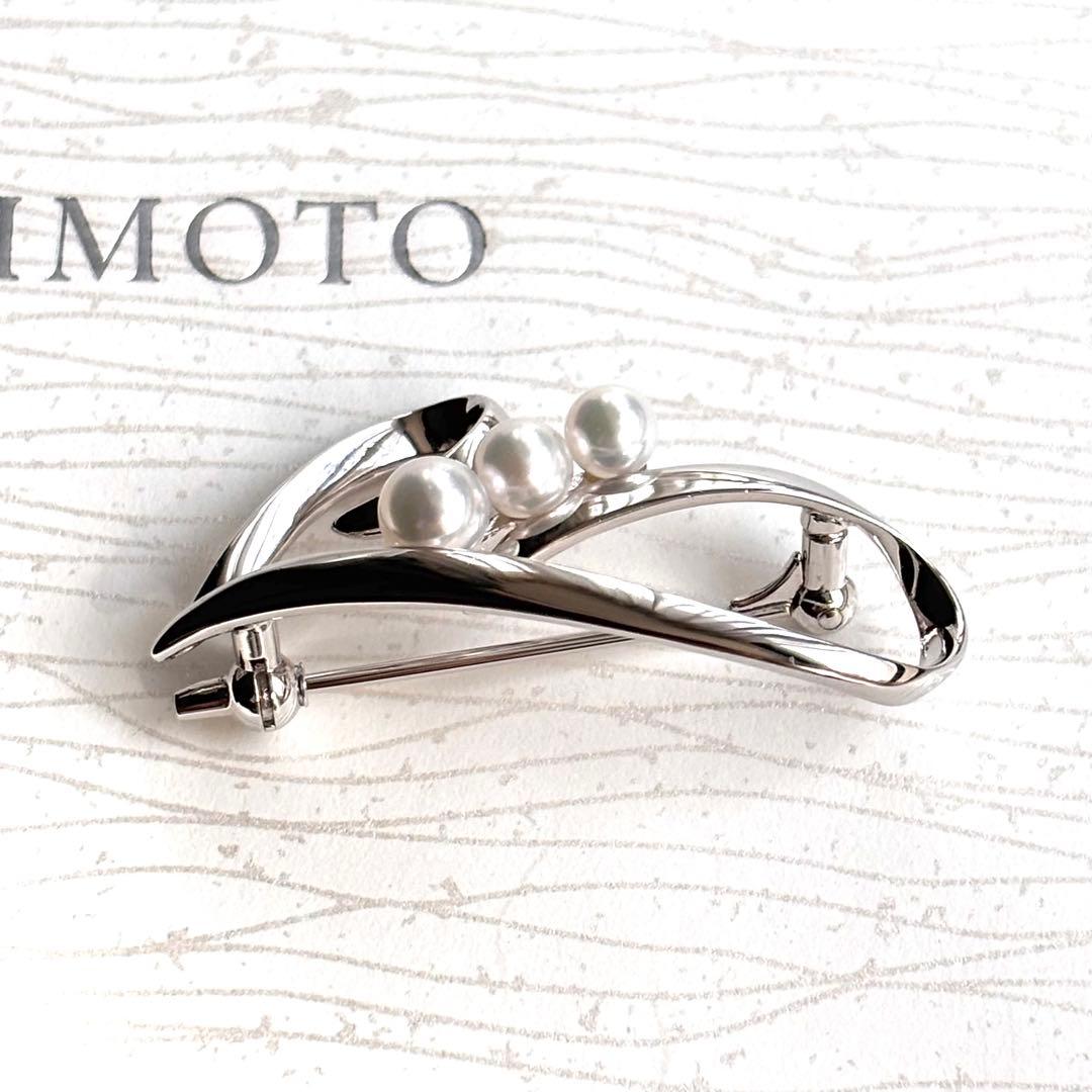 新品 MIKIMOTO ミキモト パールブローチ ハート ホワイト コサージュ
