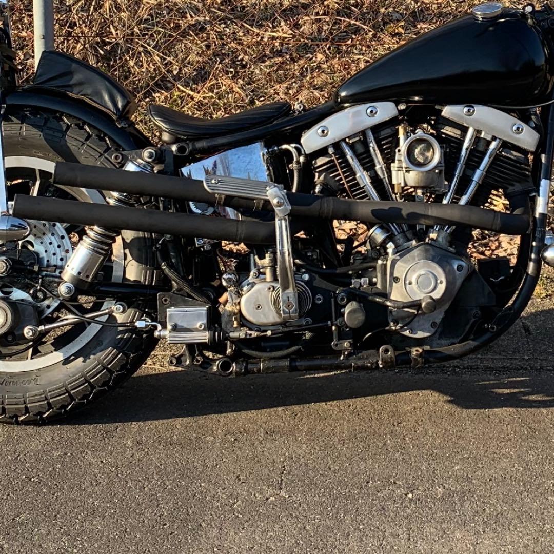 ショベル マフラー ショットガン ハイパイプ 4速フレーム - メルカリ