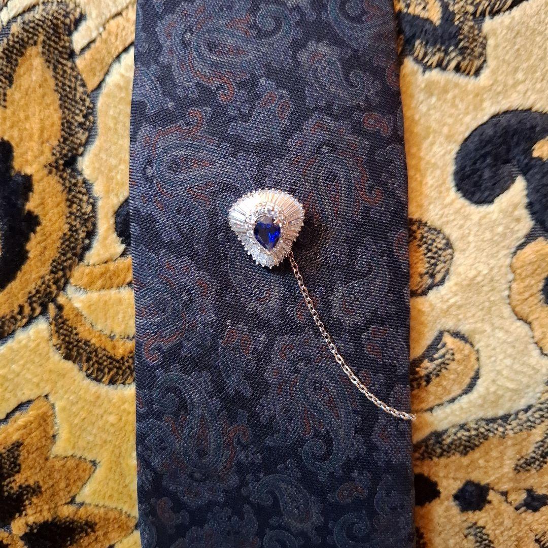 No.英国館 アンティーク ネクタイピン カラーピン ブローチ 宝石 キラキラ