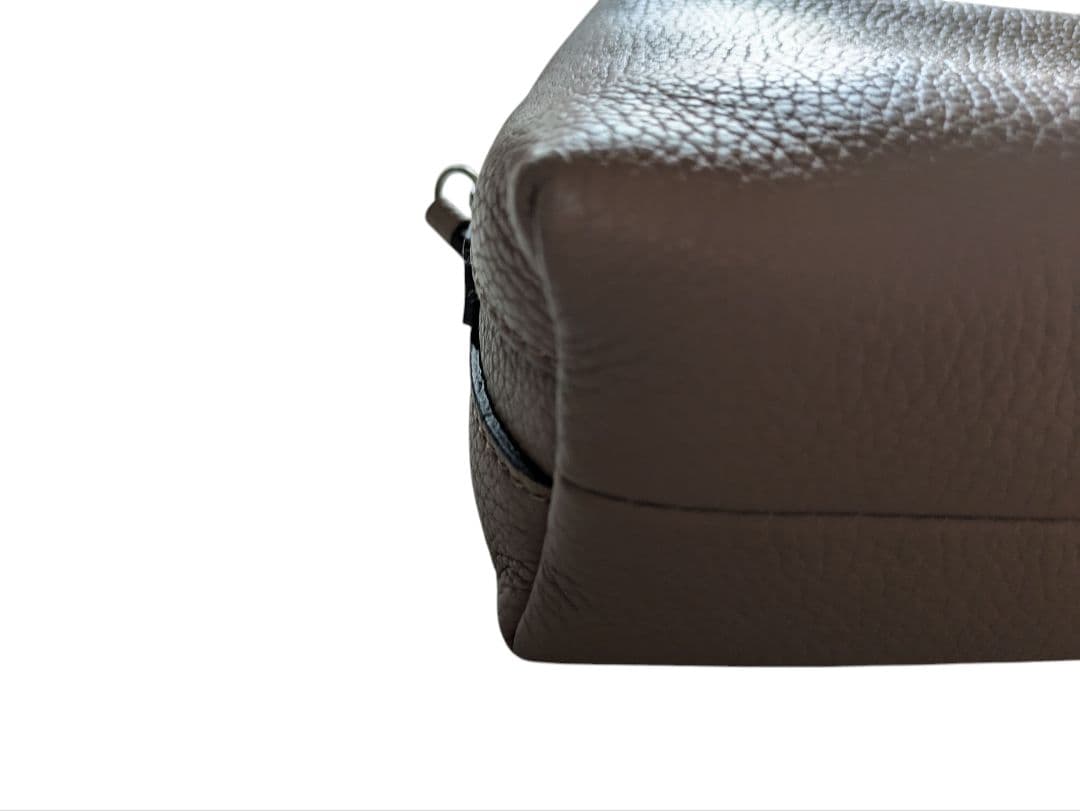 美品】ジャンニキャリーニ アリファ S 2way シボ革 ベージュ