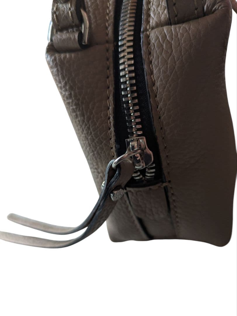 美品】ジャンニキャリーニ アリファ S 2way シボ革 ベージュ