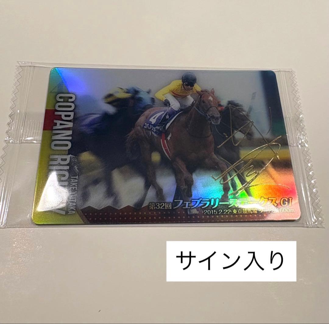 サラブレッドホースコレクション 第3R コパノリッキー 金箔サイン入り