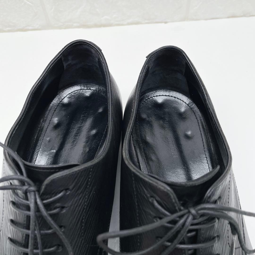 ルイヴィトン ケンジントンライン エピ 革靴 レザー ブラック 28.0cm