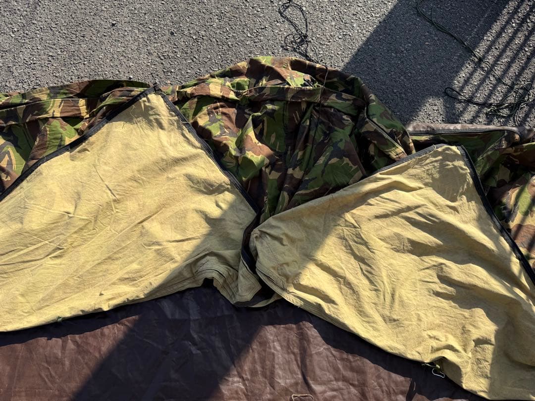 オランダ軍 ダッチアーミーテント②DPM迷彩 補修跡有り - メルカリ