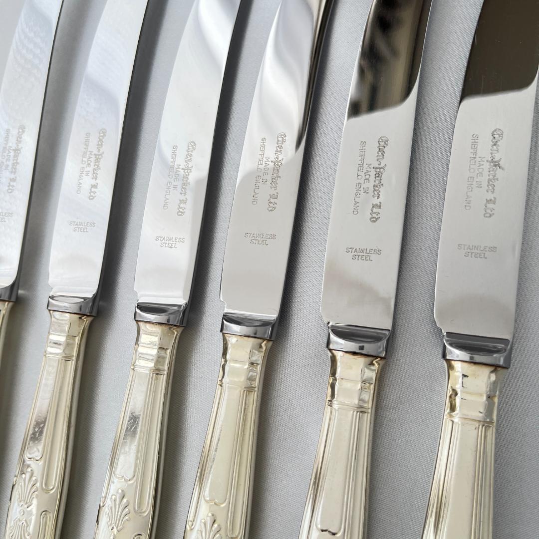 Eben Parker】 キングスパターンのデザートナイフ 6本組 - メルカリ