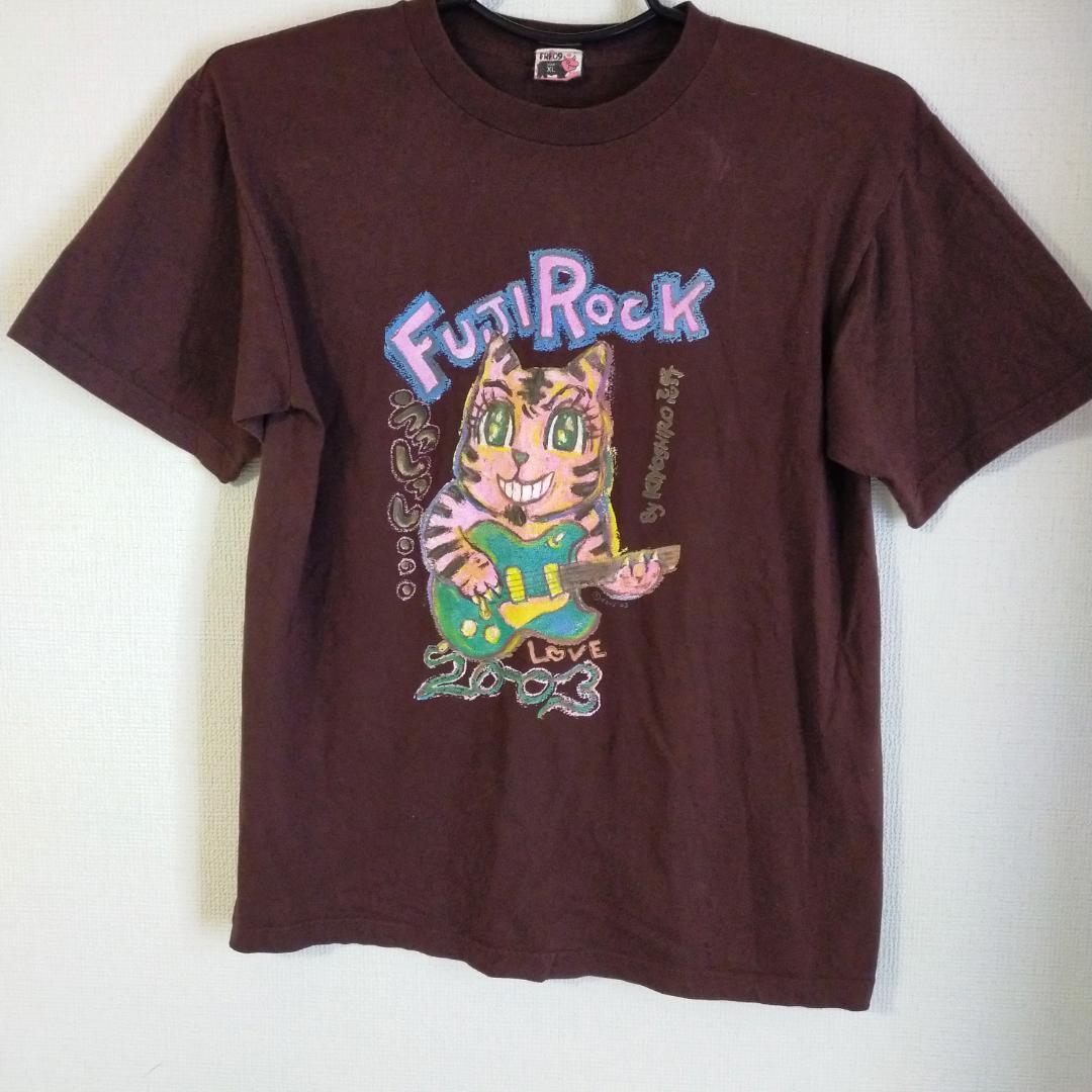 激レア 美品 忌野清志郎 Tシャツ 猫 フジロック 2003 茶 XL - メルカリ