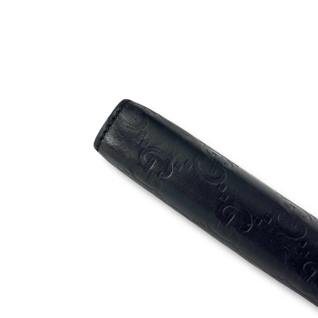 GUCCI グッチ ブラック レザー手帳 GGパターン 手帳カバー - メルカリ