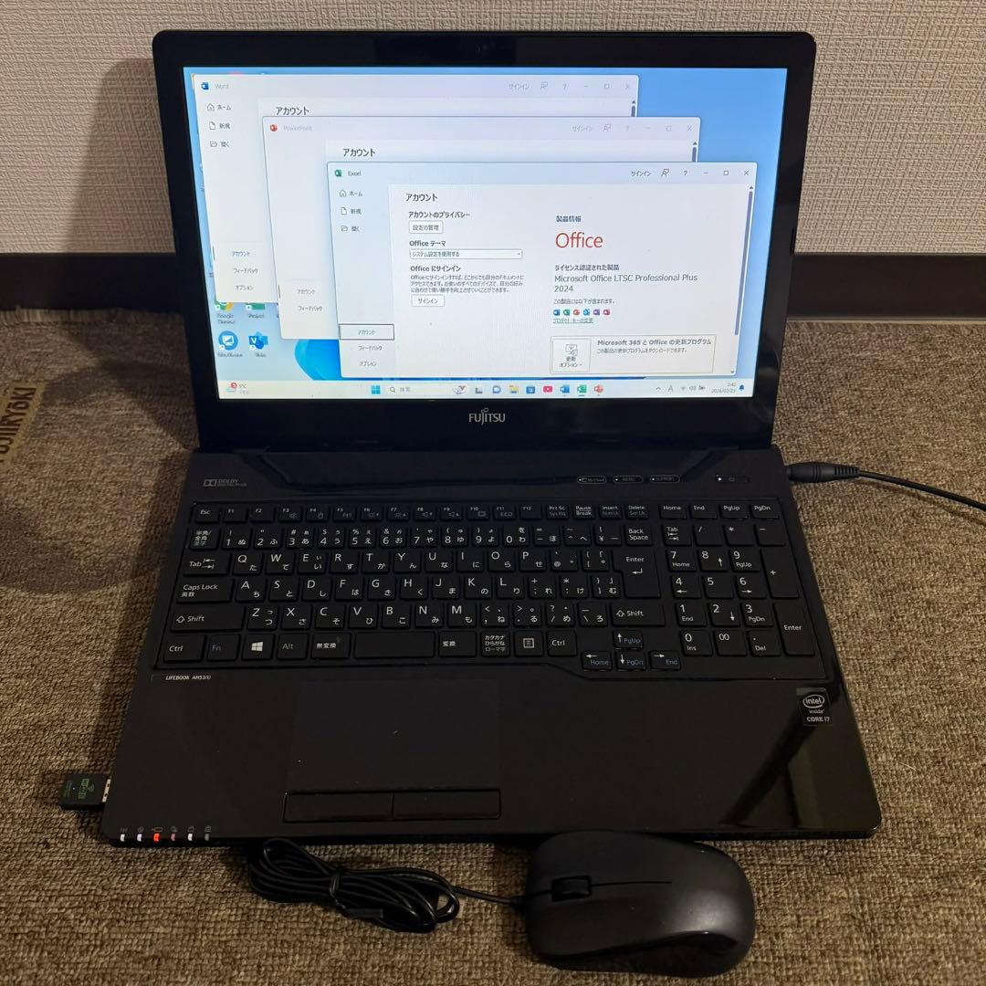 S290 FujitsuノートパソコンWEBカメラ i7メモリ8G高速Win11 - メルカリ