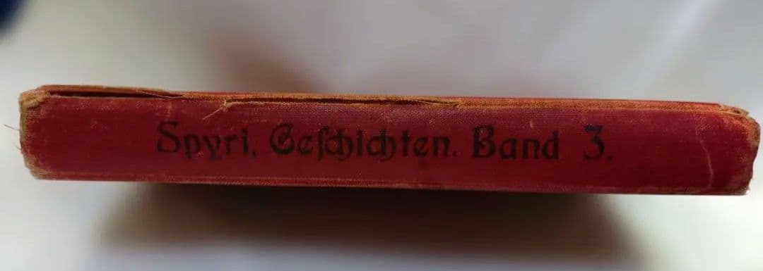 アンティーク洋書】ハイジ ドイツ語版 1900年代初頭 古書 インテリア