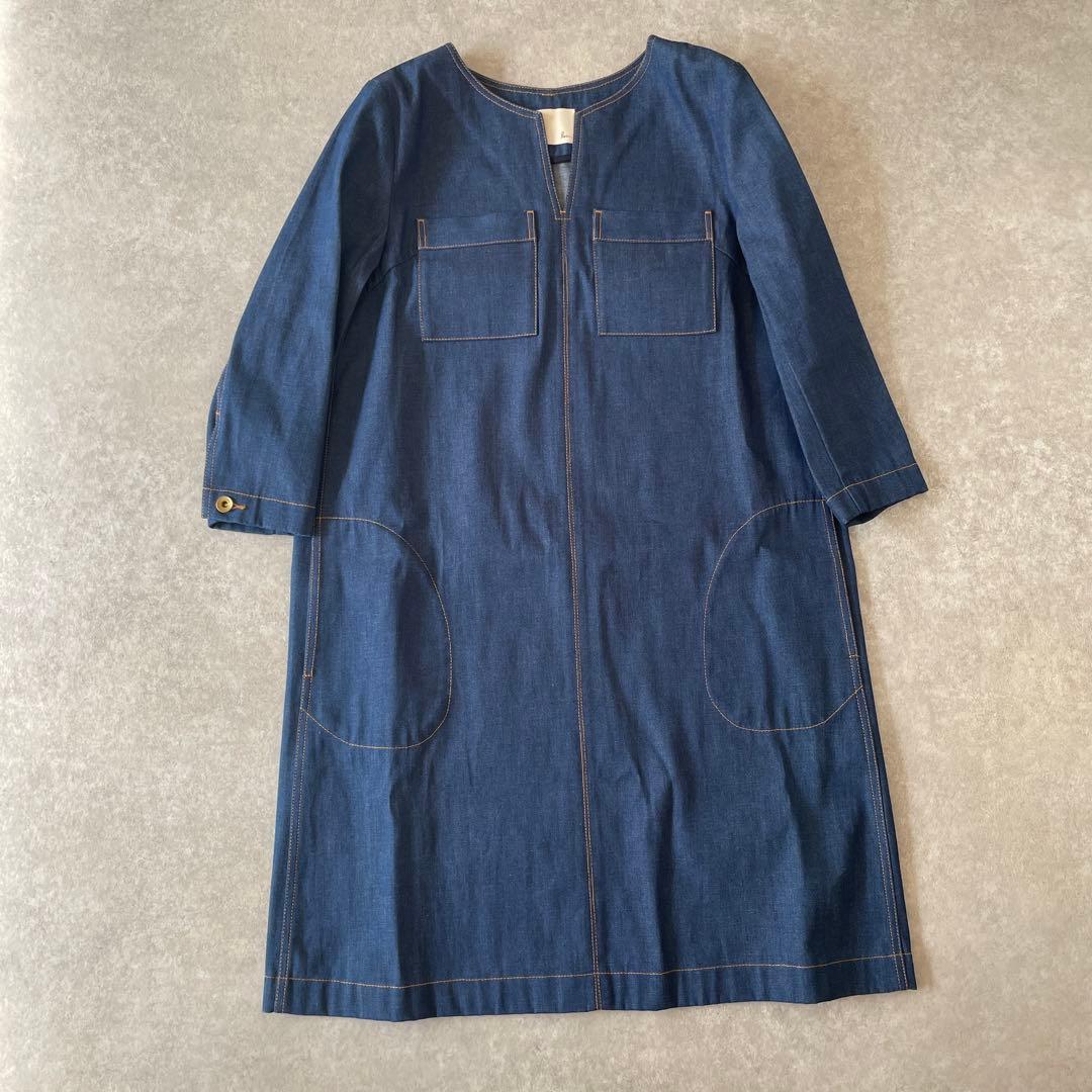 新品Loin ロワン 井川遥着 デニムワンピース - メルカリ