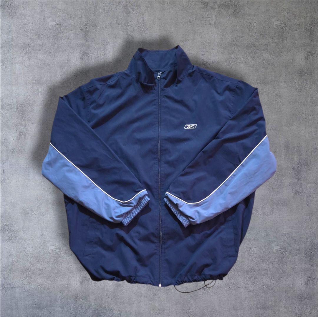 90s Reebokリーボックナイロンジャケット 刺繍ロゴ万国旗タグビッグ