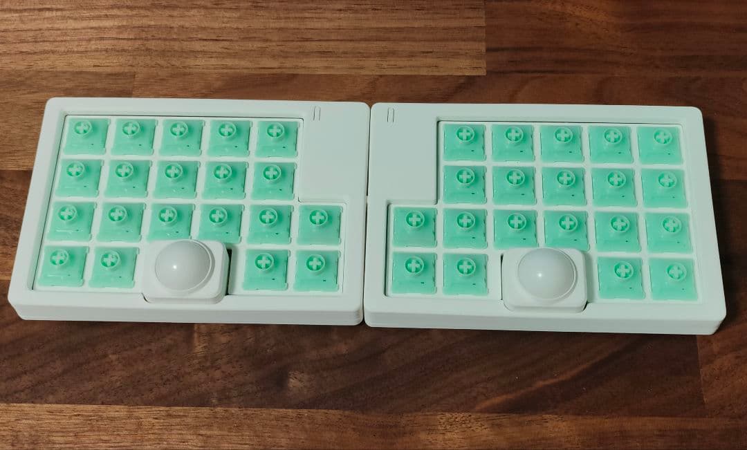 Pyuron ZMK 無線ダブルトラックボールキーボード - メルカリ