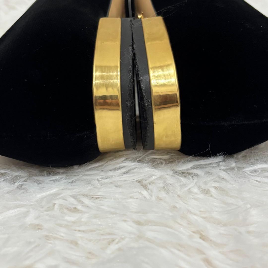 極美品] シャルロットオリンピア ベロア 猫モチーフ 刺繍 フラット