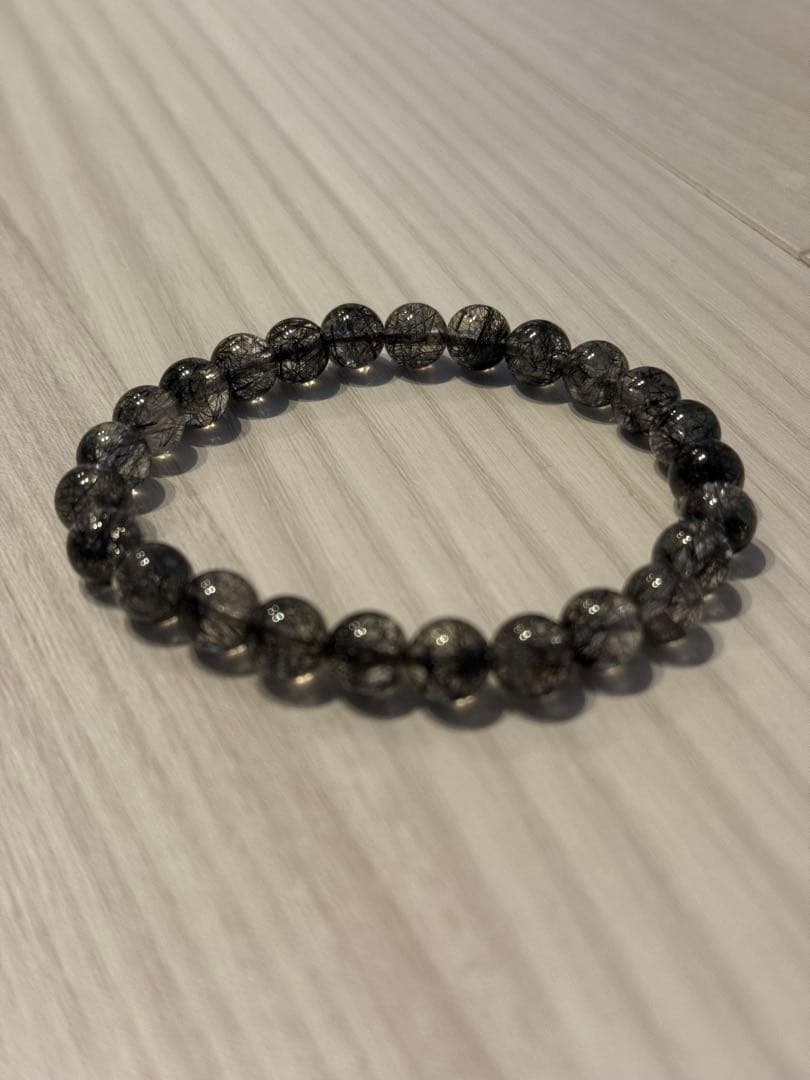 rezard ブラックルチル　クオーツ　ヒカル ルチルクォーツ×ブラックルチル - ブレスレットセット - ヒカルモデル