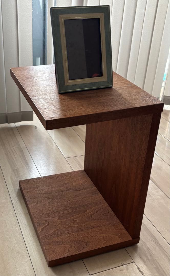 masterwal 木製サイドテーブル 日本製 ※接合部分にガタ