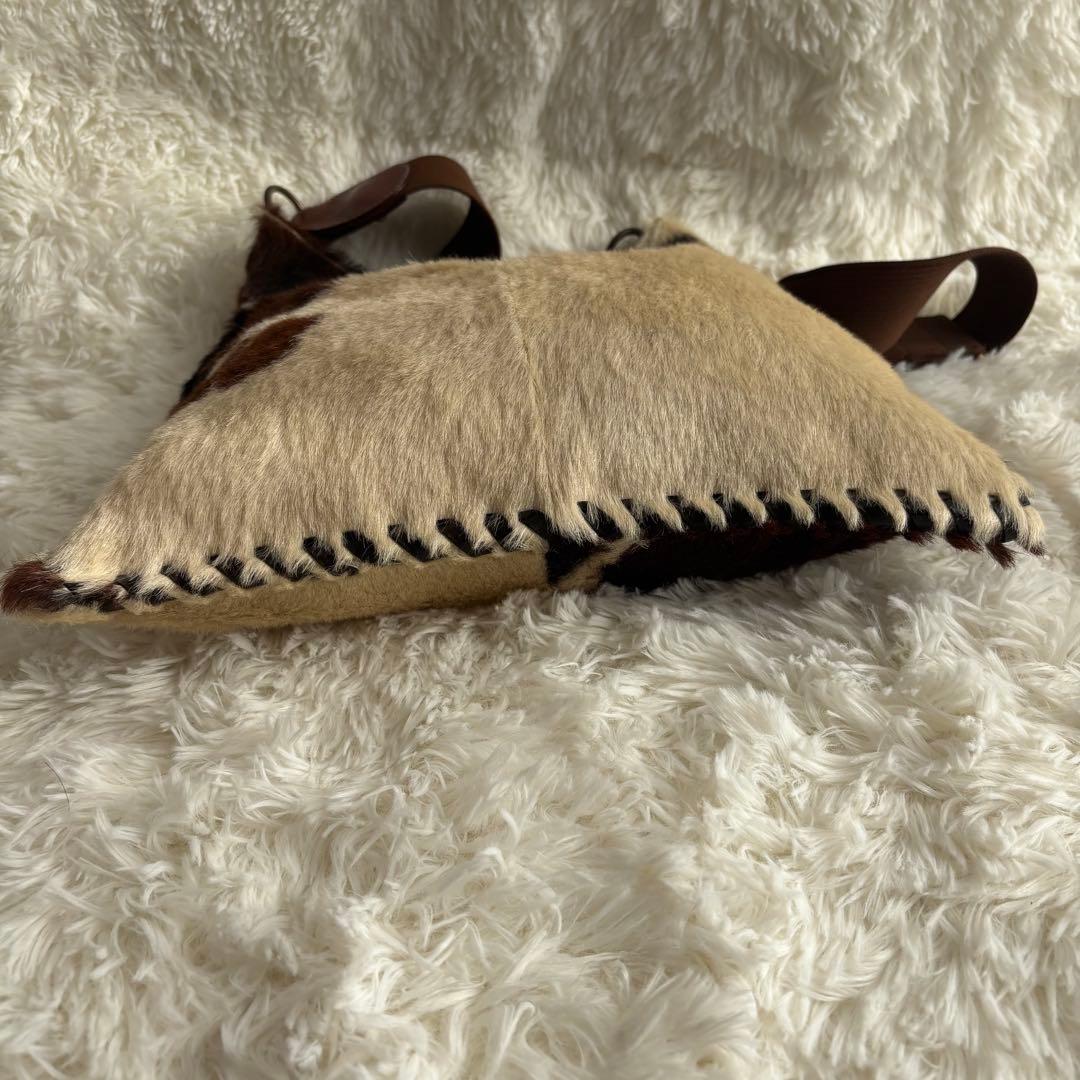 ELENA GIRARDI ハラコ レザー ショルダーバッグ - メルカリ