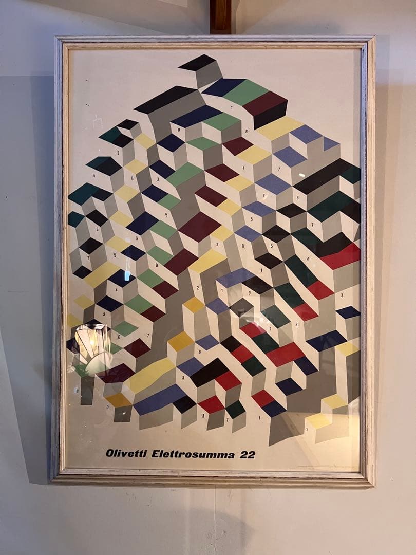 Olivetti Eletrosumma 22 ポスター額装 アートプリント - メルカリ
