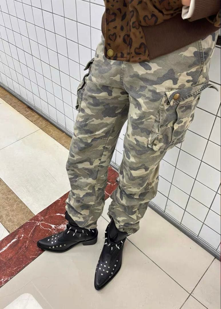 Opium Rivet Strap Leather Heel Boots ブーツ - メルカリ