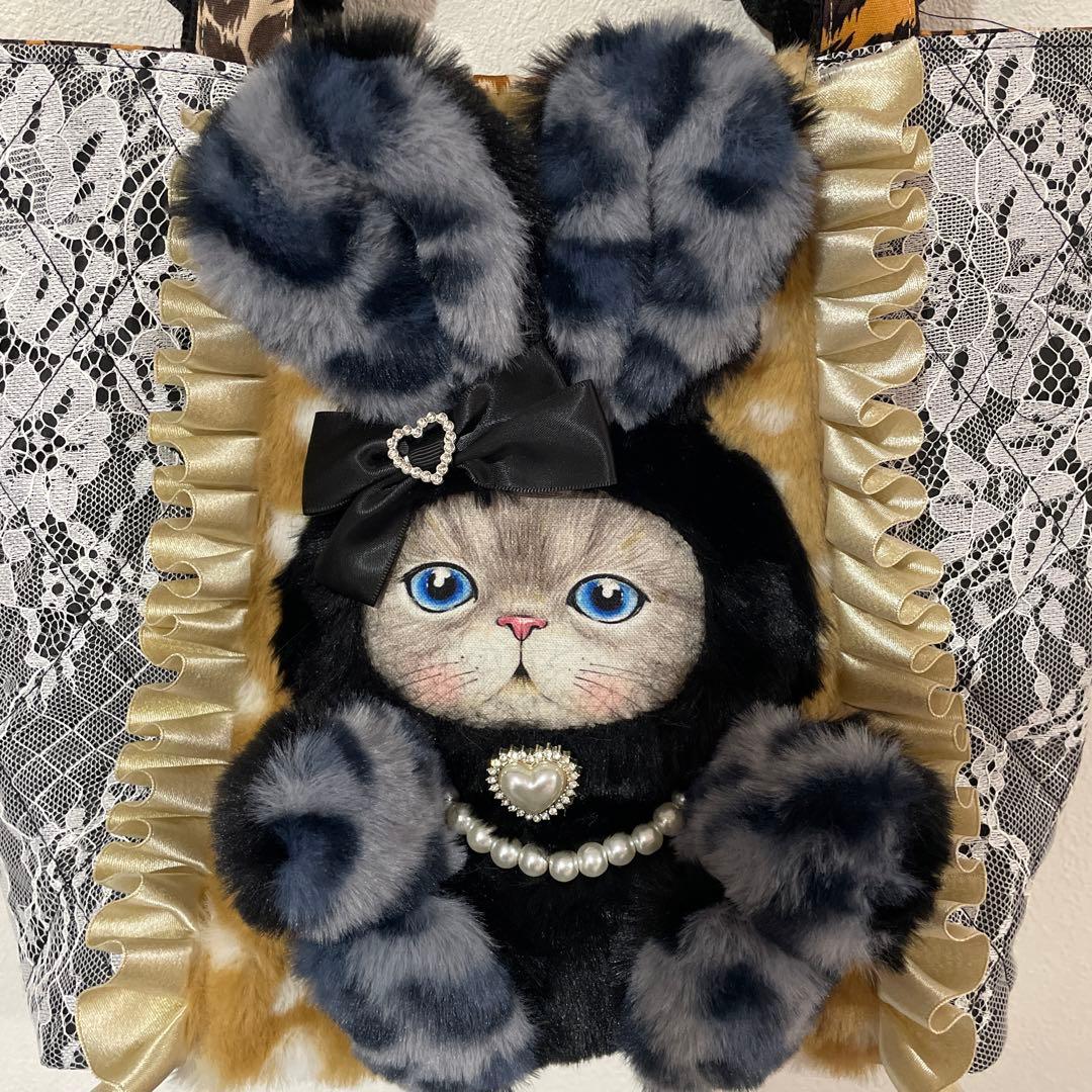 コヤンイサムチョン　ブラックるみちゃんビックトートバッグ コヤンイサムチョン ブラックるみちゃんビックトートバッグ コヤン