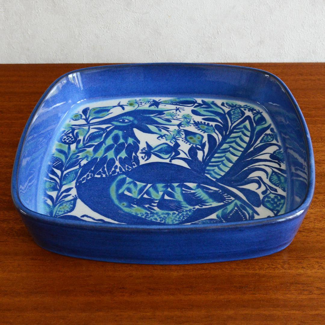 ロイヤルコペンハーゲン テネラ 鳥 スクエアプレート アルミニア