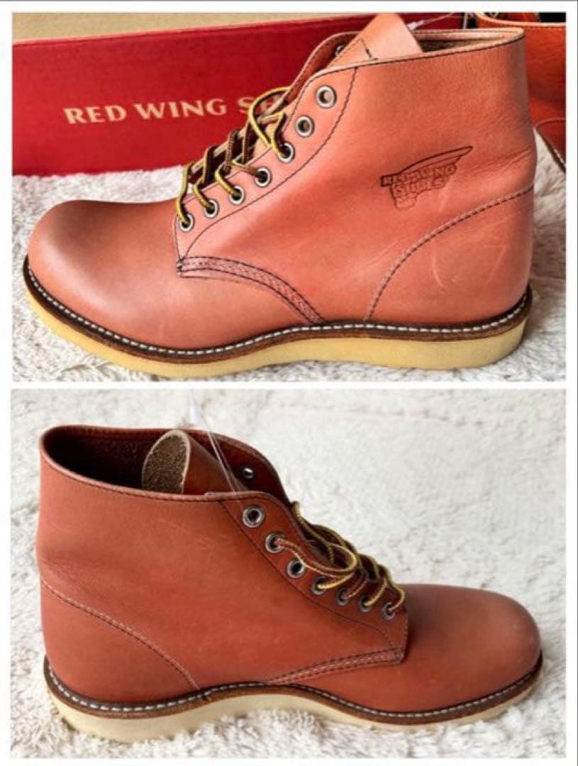 未使用 RED WING 8166 赤茶　26.0cm 傷あり USA 8