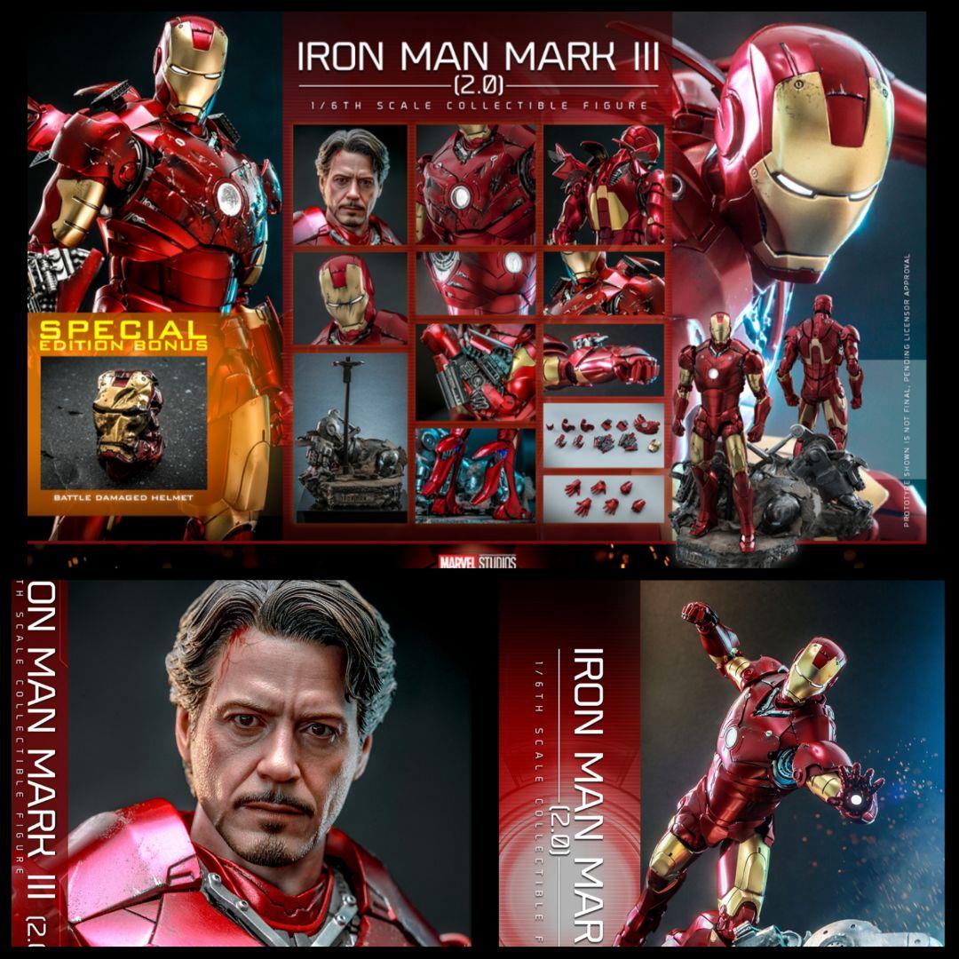 ボーナスアクセサリー付き　新品未開封　ホットトイズ　アイアンマン　マーク3 クオーター・スケール】『アイアンマン』1／4スケールフィギュア