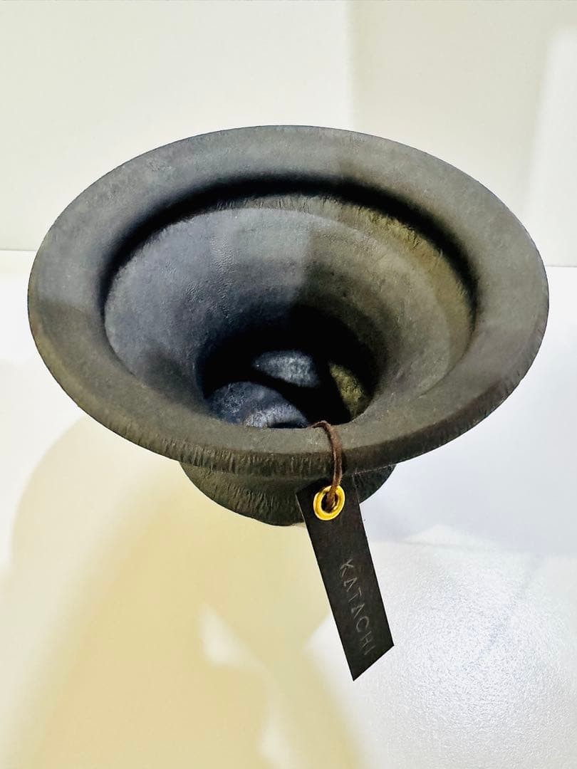 カタチ製作所 Mederu pot ドリッパー レザーブラック サイズS