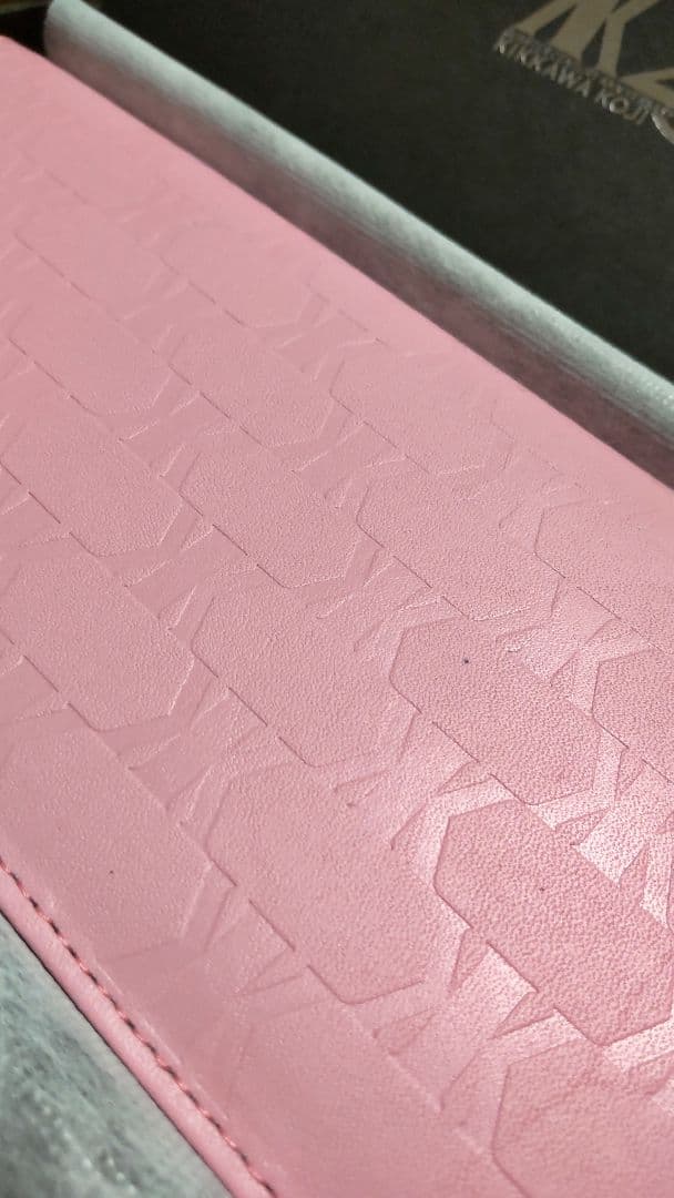 新品未使用 吉川晃司 25thモニカピンク 長財布 チャーム付きファン