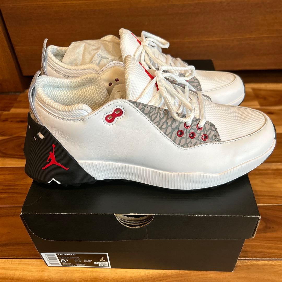 Jordan ADG2 ゴルフシューズ 8.5(US) ブラック/レッド Amazon.com | Jordan Adg 2 Golf Shoes by Nike - Black Summit White