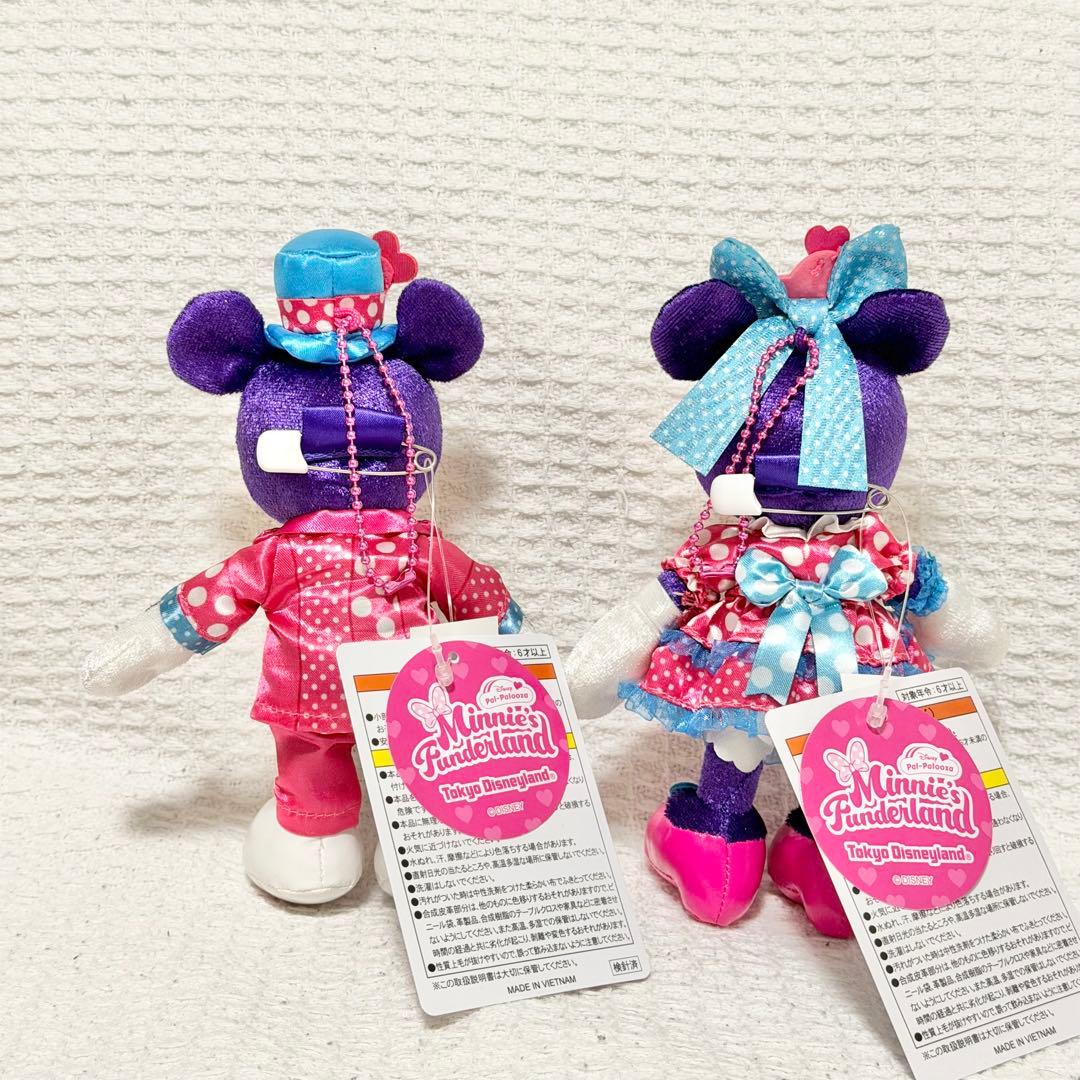 パルパル ミニーのファンダーランド ミッキー ミニー ぬいぐるみバッジ