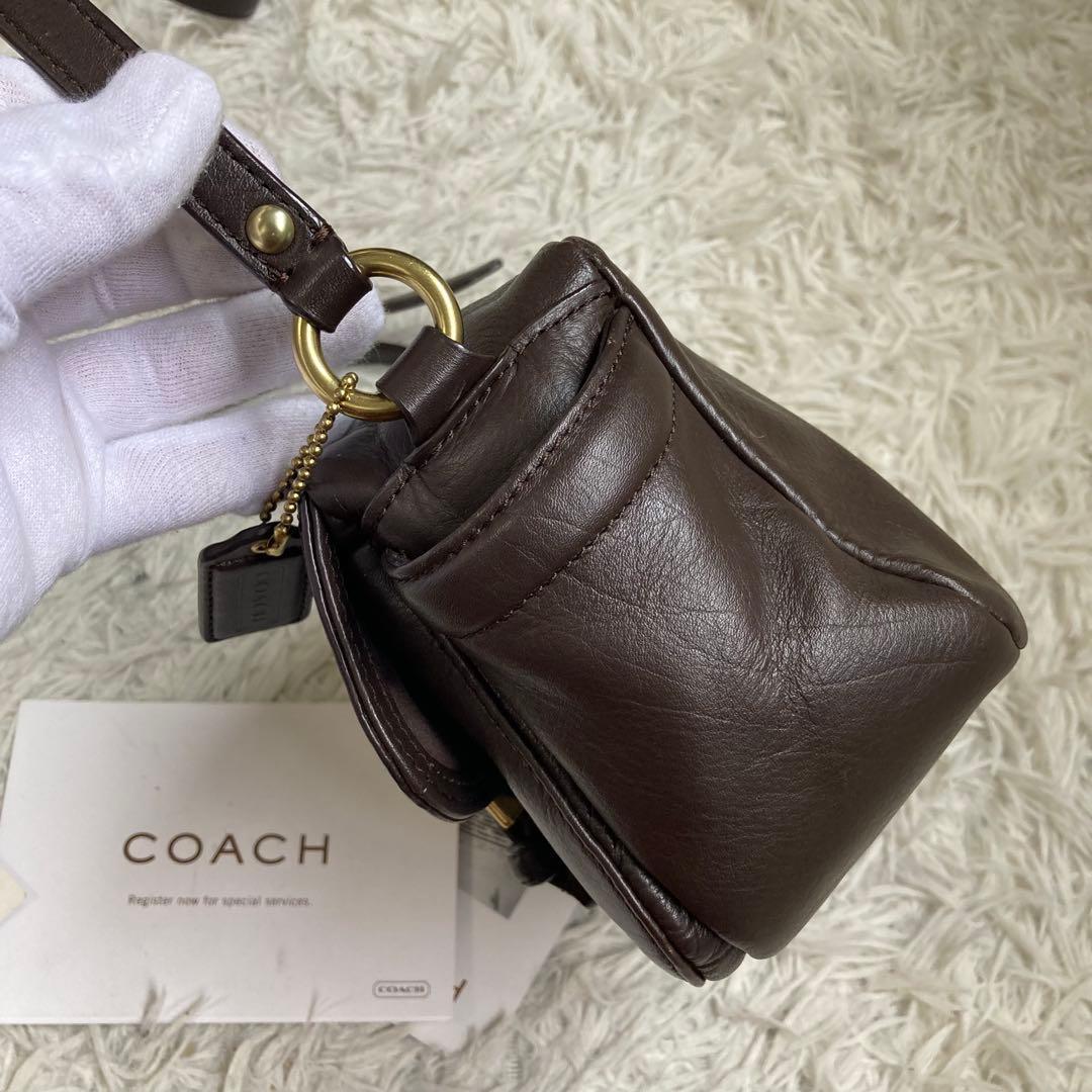 vintage coach archive y2k キャンベル カメラバッグ 茶 - メルカリ