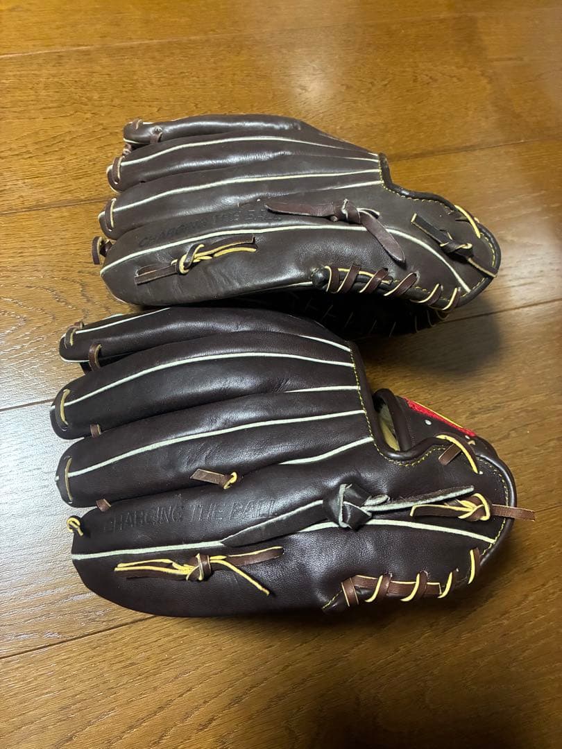野球グローブ 2個セット！！asics Rawlings 子供用 状態良 Rawlings