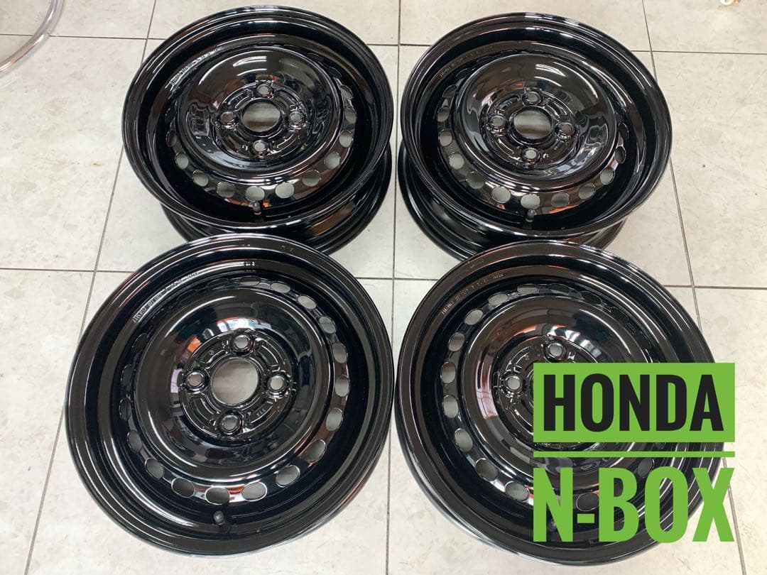 新品外し⭐︎N-BOX JOY 14×4.5J 4H100 ホンダ　 スチール