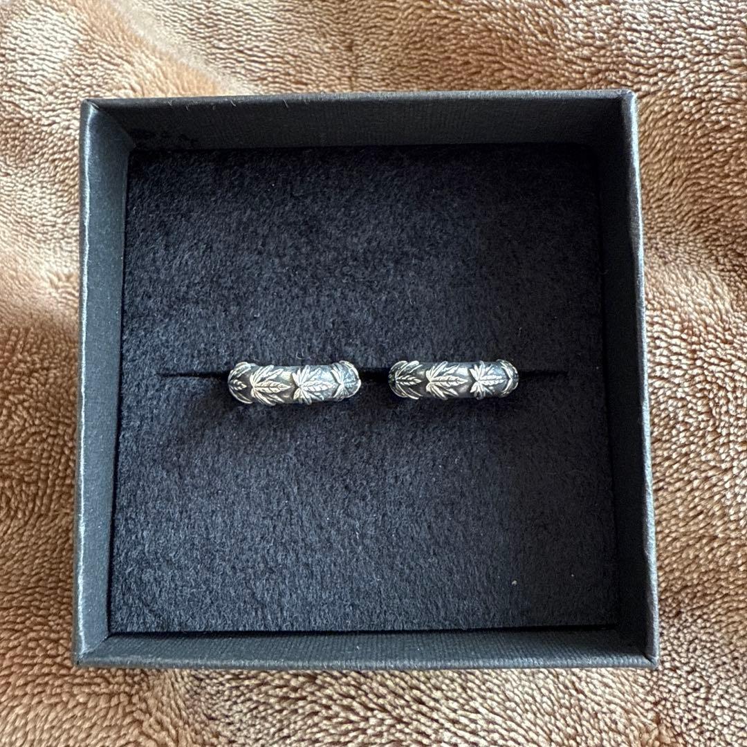 HUF シルバー ピアス PLANTLIFE HOOP PIERCE PLANTLIFE HOOP PIERCE｜JEWELRY（ジュエリー）｜【公式通販 HUF】｜ハフ