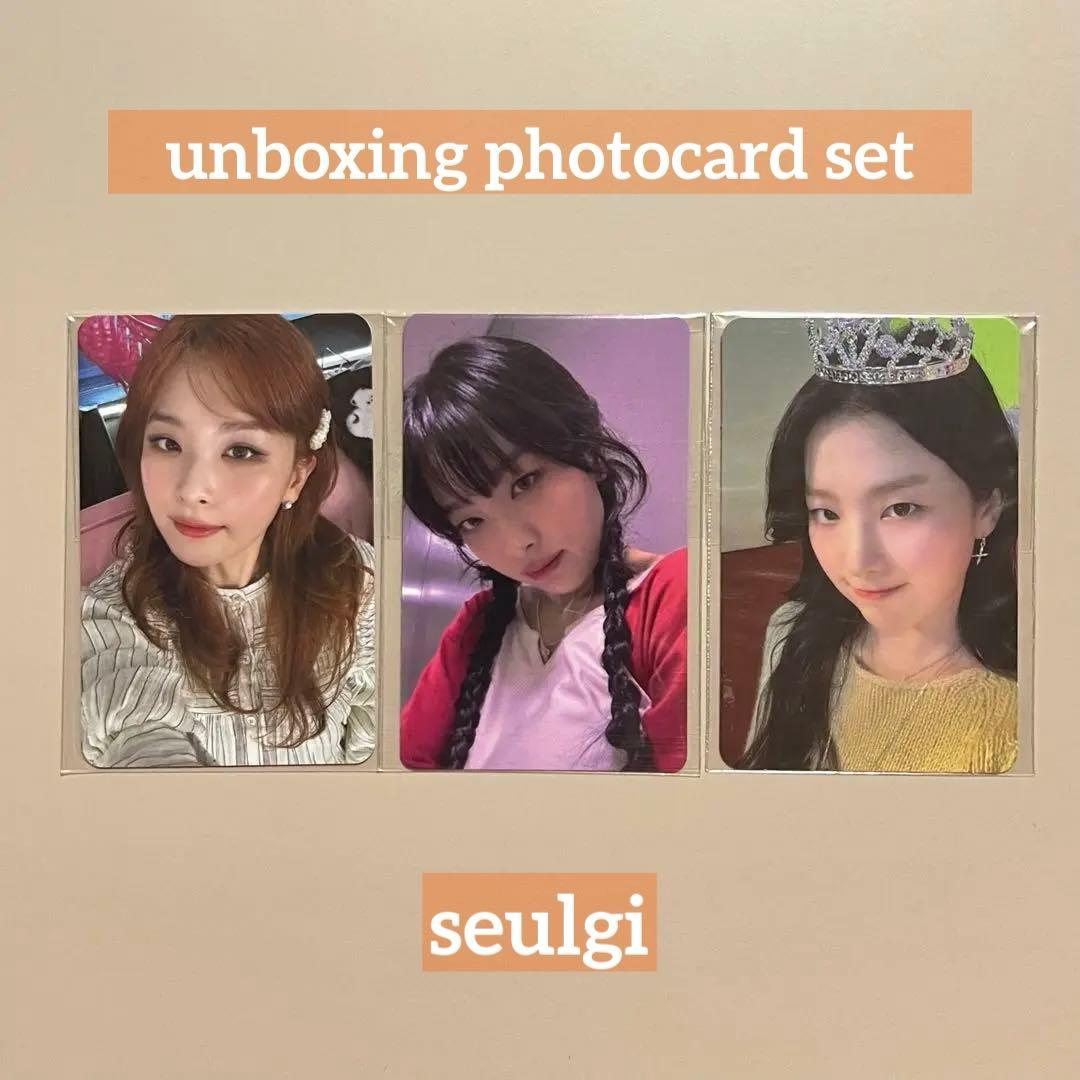 redvelvet cosmic スルギ seulgi unboxing トレカ-ベルベットドレス