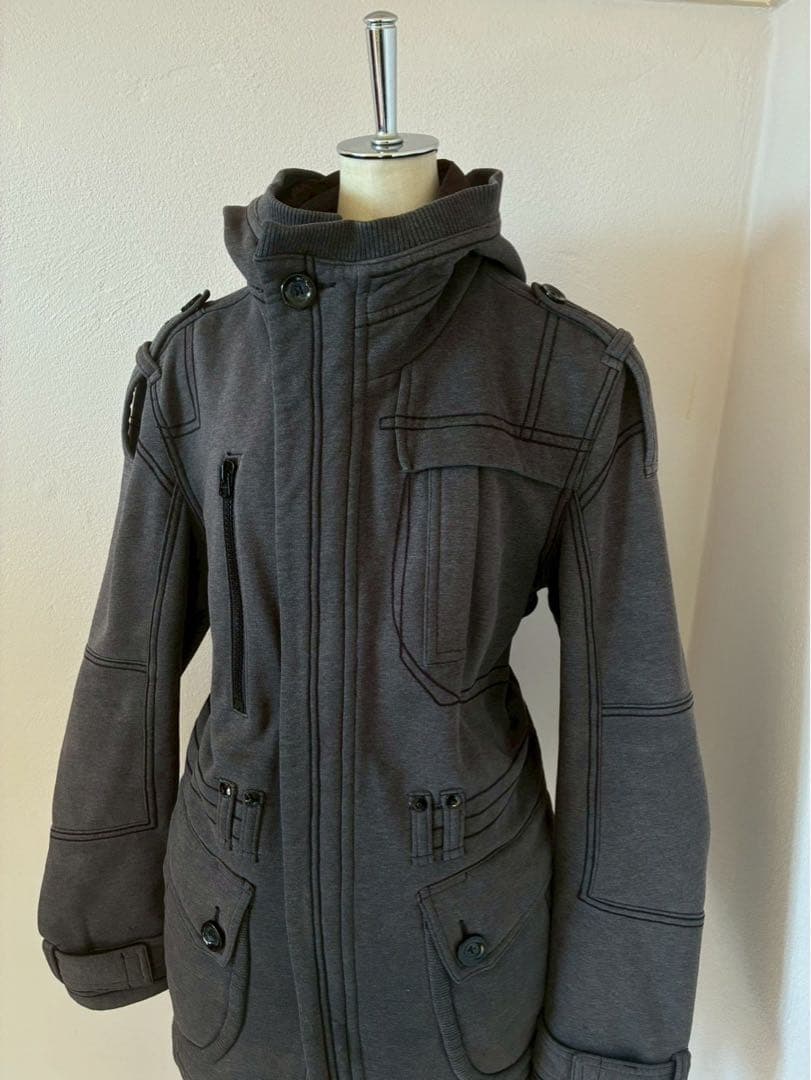 激レア✴︎ダークコアゴシックパンク ギミックコットンフード刺繍y2k