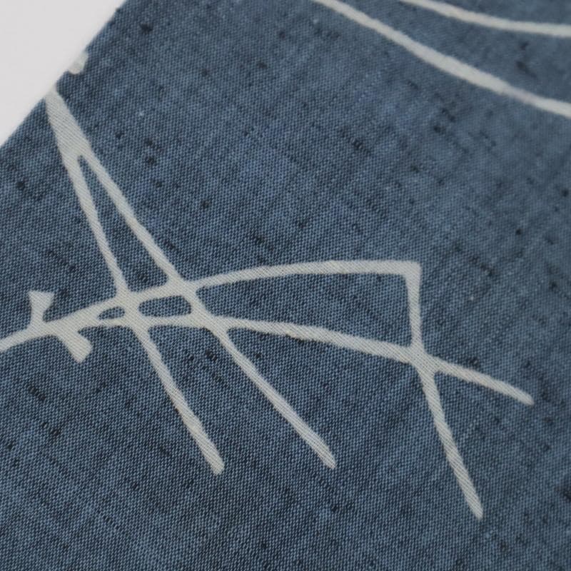 《浴衣■綿紬◆シンプルこぼれ松葉■灰青◆木綿■◆夏着物◆UH8-13》