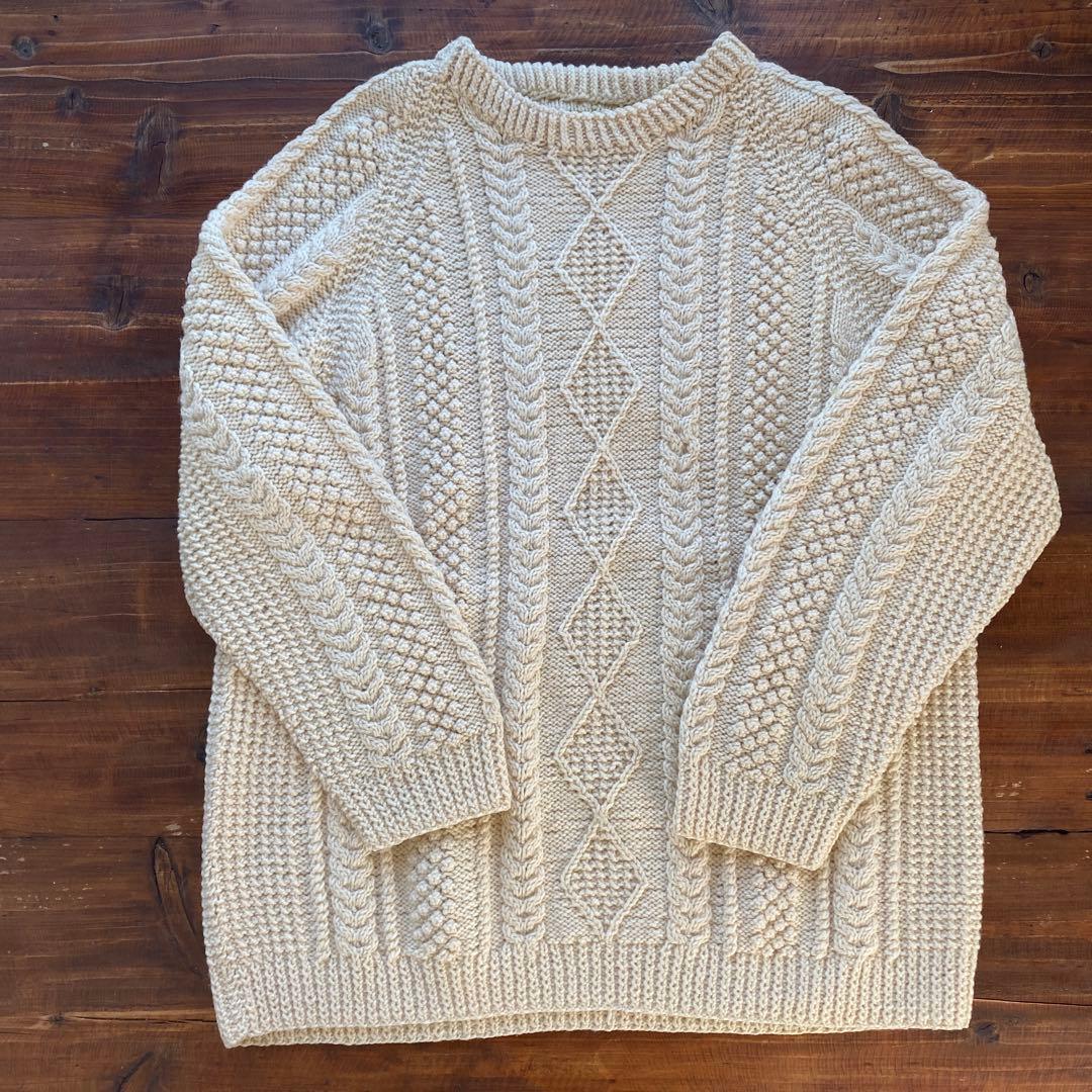Mary Smith アイルランド製 アランニット フィッシャーマンニット