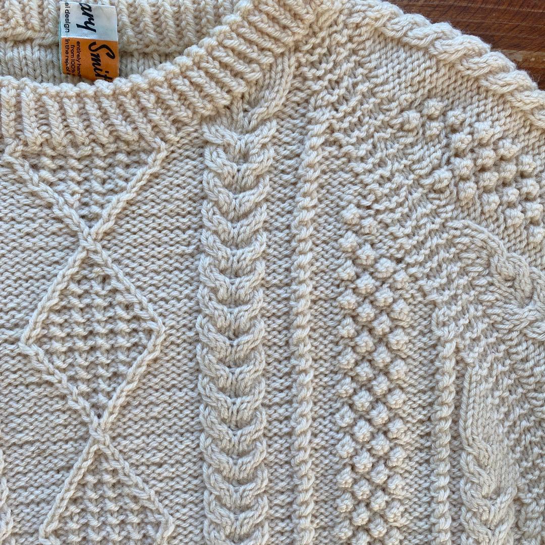 Mary Smith アイルランド製 アランニット フィッシャーマンニット