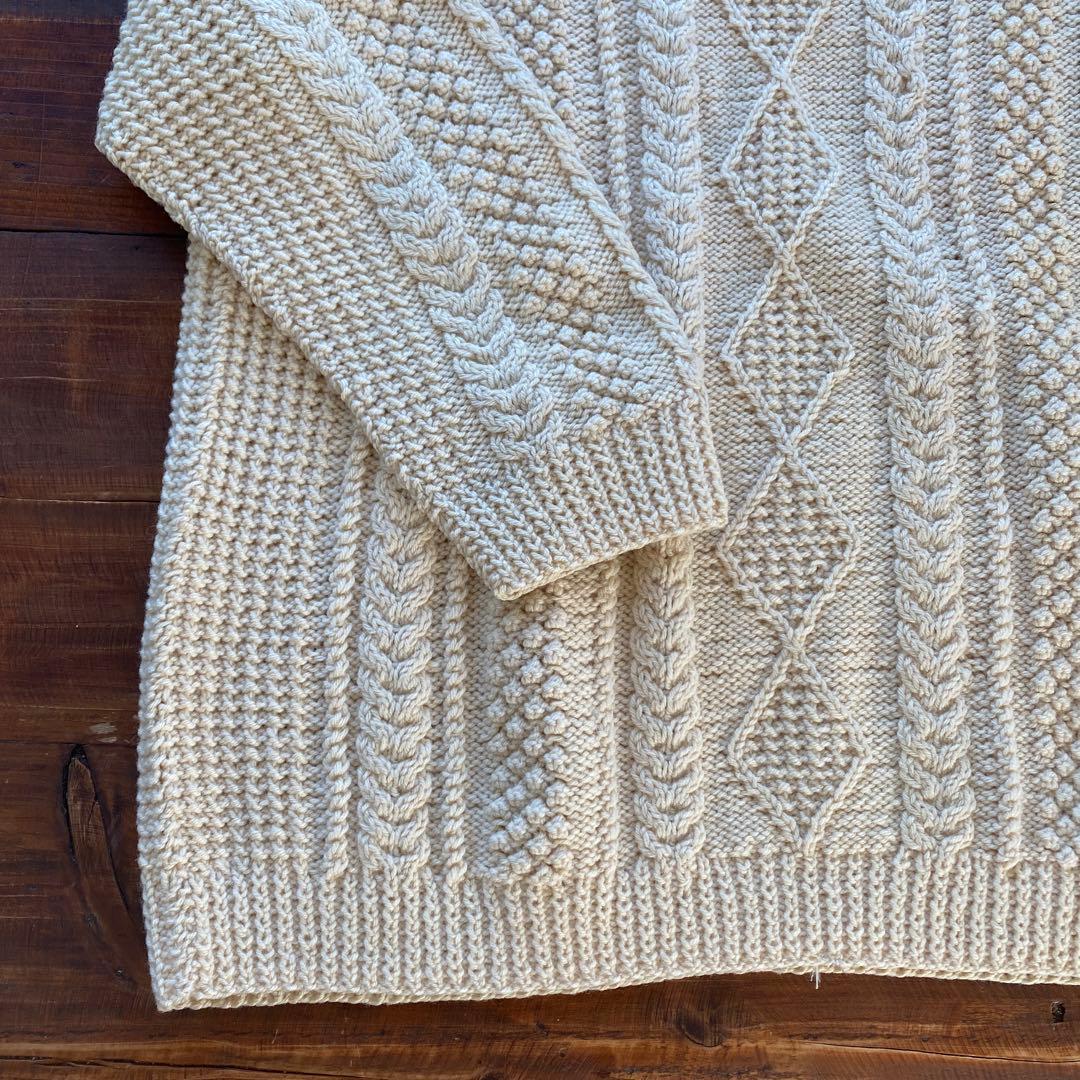 Mary Smith アイルランド製 アランニット フィッシャーマンニット