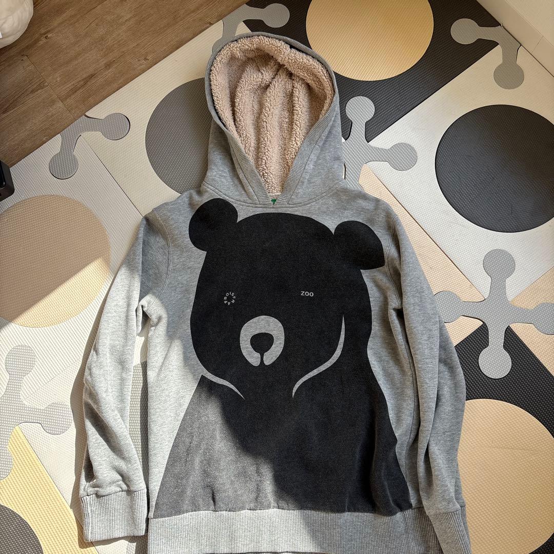 FRAPBOIS ZOO フラボア ズー クマ ベアー パーカー グレー - メルカリ