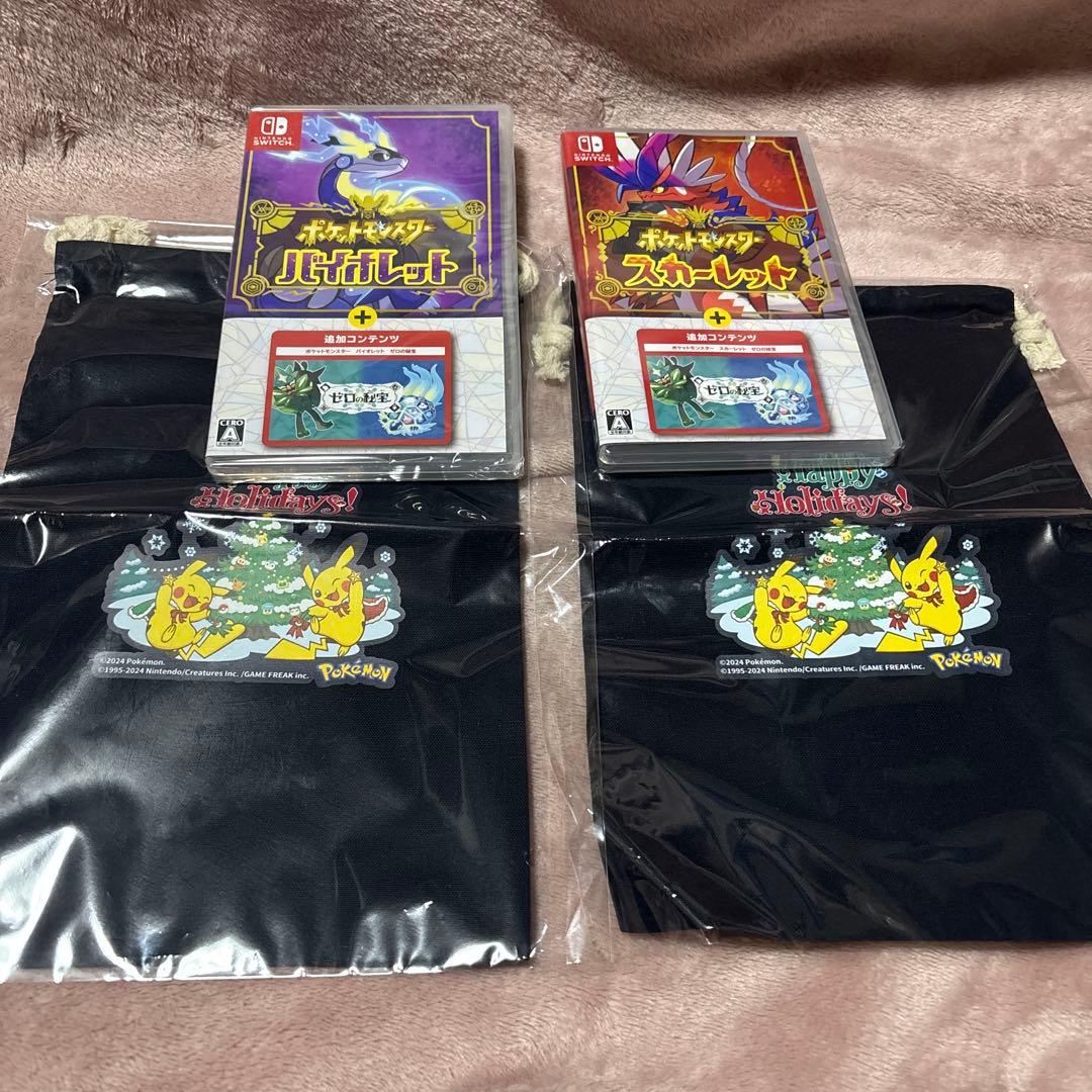 ⭐️新品 Switchポケモンスカーレット・バイオレット ＆ゼロの秘宝、巾着付き⭐️ Amazon.co.jp: 【Switch用追加コンテンツ】ポケットモンスター