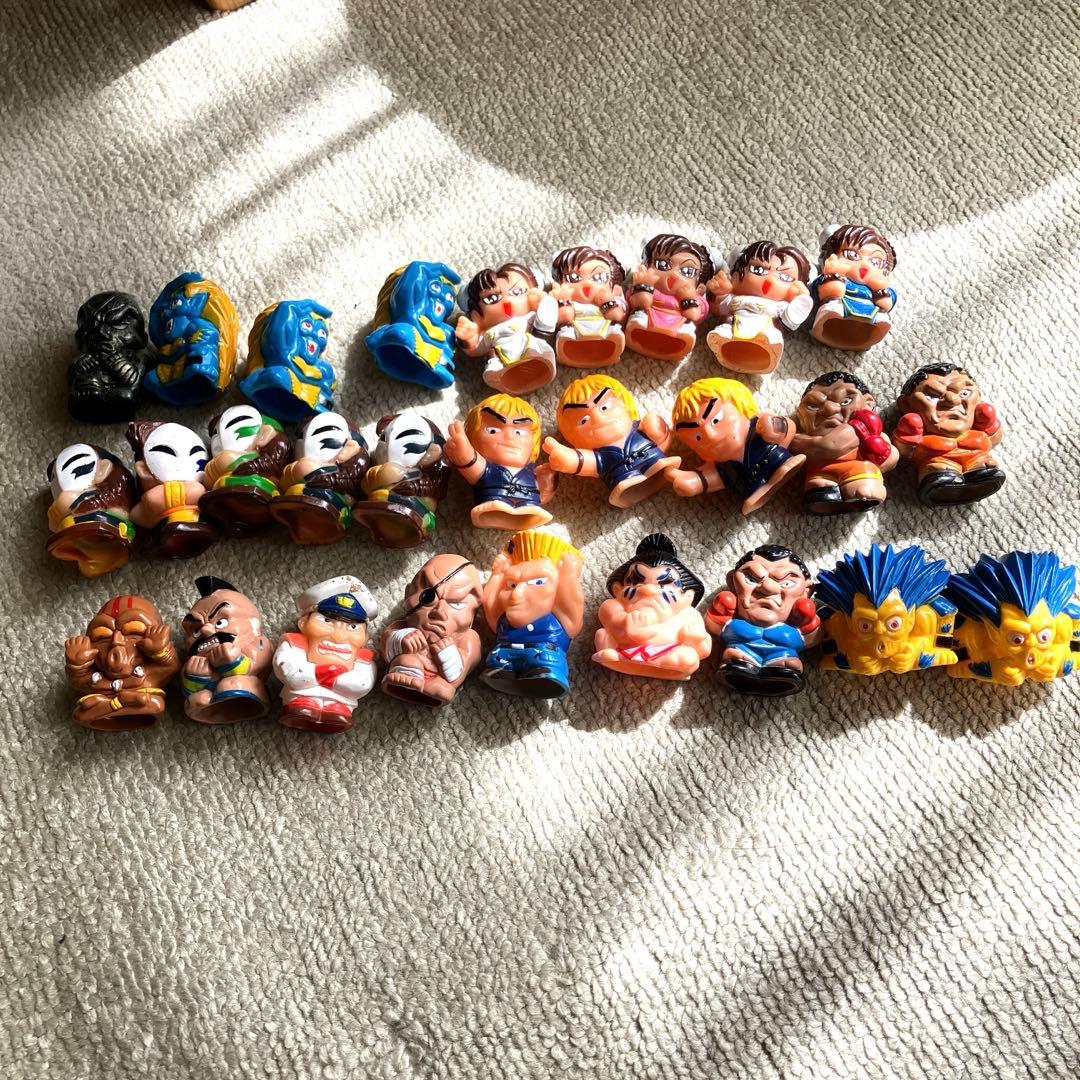 昭和レトロ ストリートファイター フィギュア 指人形 ソフビ 28体